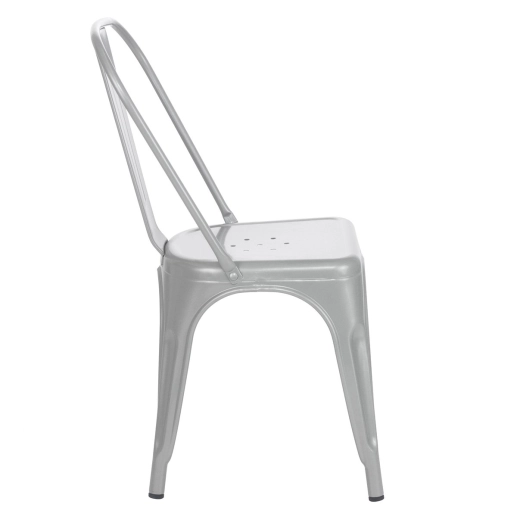 Produto Cadeira de jantar Iron Tolix com design industrial - Prata
