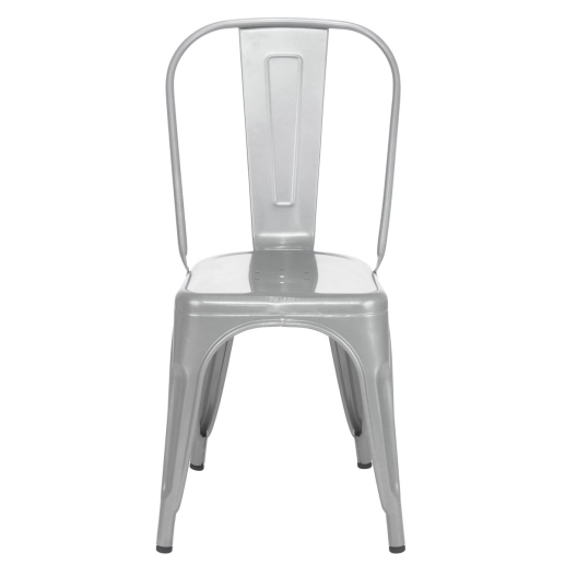 Produto Cadeira de jantar Iron Tolix com design industrial - Prata