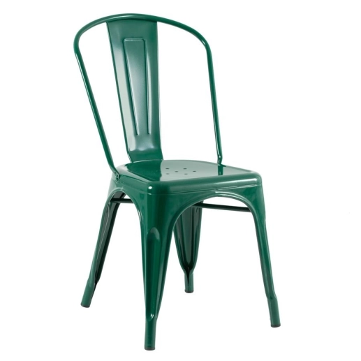 Produto Cadeira de jantar Iron Tolix com design industrial - Verde Escuro