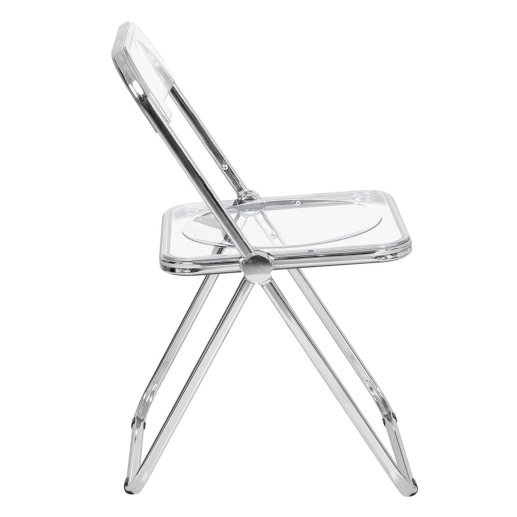 Produto Cadeira de jantar design dobrável cristal acrílico transparente Italia