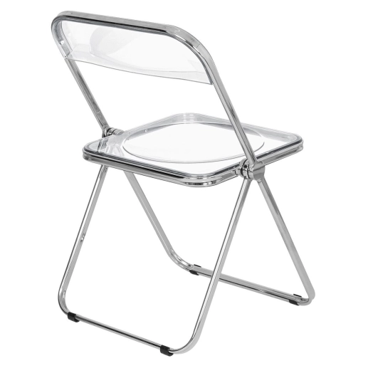 Produto Cadeira de jantar design dobrável cristal acrílico transparente Italia