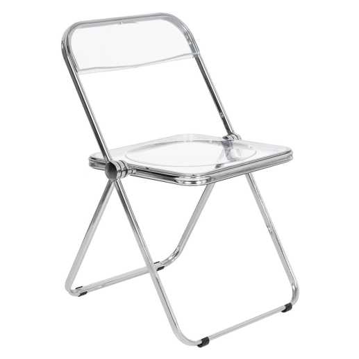 Produto Cadeira de jantar design dobrável cristal acrílico transparente Italia