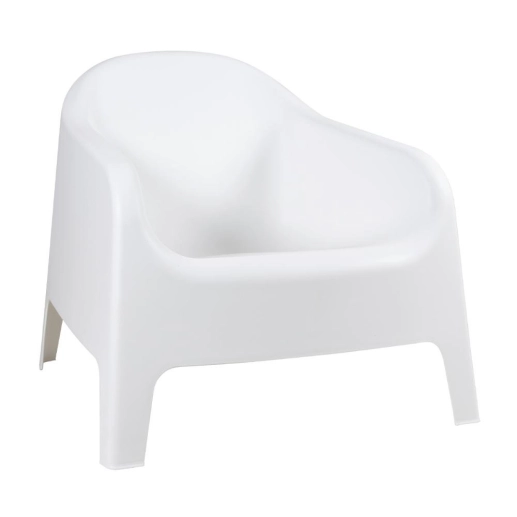 Cadeira poltrona para jardim varanda Skarpo - Branco Produto Cadeira poltrona para jardim varanda Skarpo - Branco