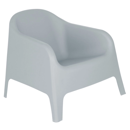 Produto Cadeira poltrona para jardim varanda Skarpo - Cinza