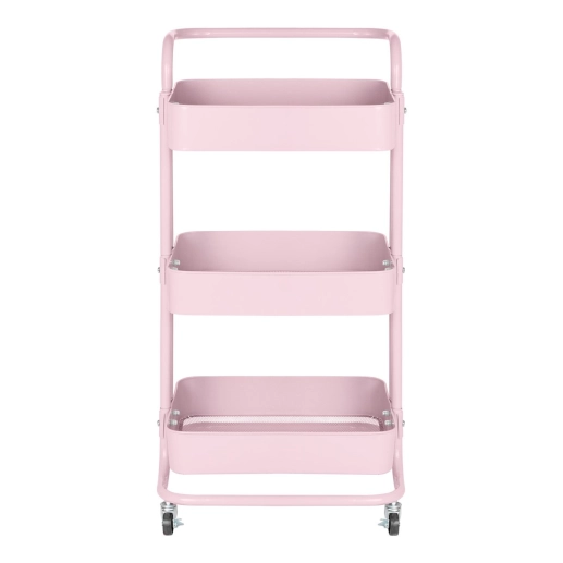 Produto Carrinho organizador Berlim cozinha escritório quarto 3 prateleiras