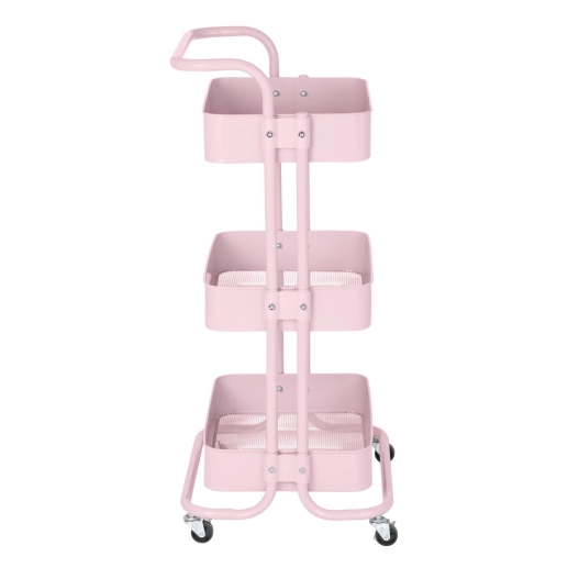 Produto Carrinho organizador Berlim cozinha escritório quarto 3 prateleiras