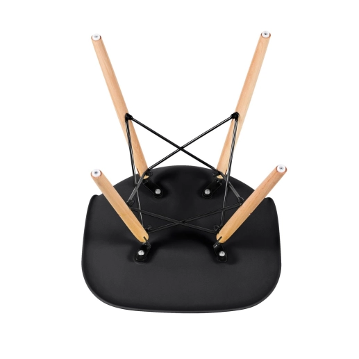 Produto Kit 2 cadeiras Eames DAW com braços + 4 cadeiras Eiffel DSW - Preto