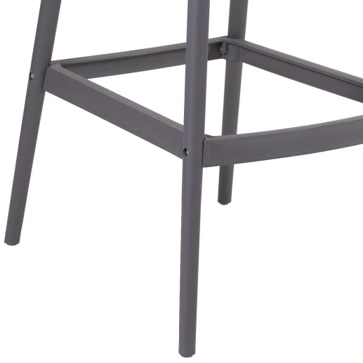 Produto Kit 2 Banquetas alta para bancada Master Allegra em Polipropileno 78 cm - Cinza escuro