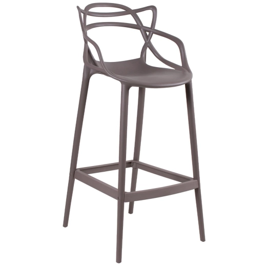 Produto Kit 3 Banquetas alta para bancada Master Allegra em Polipropileno 78 cm - Fendi