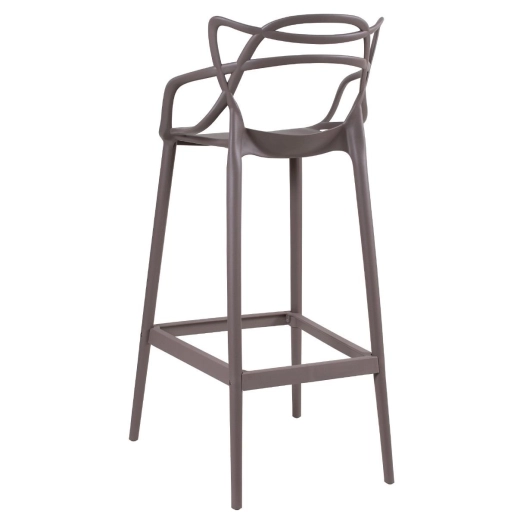 Produto Kit 3 Banquetas alta para bancada Master Allegra em Polipropileno 78 cm - Fendi