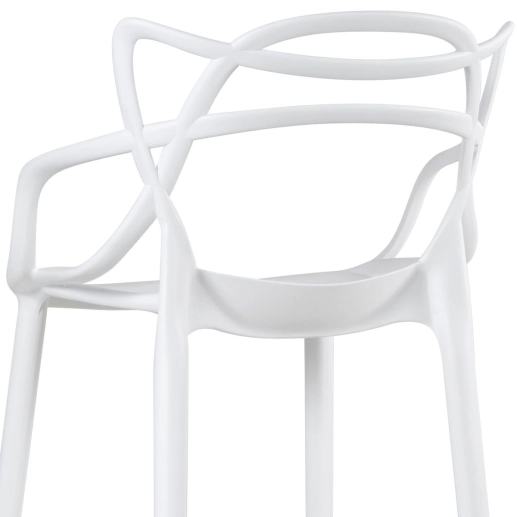 Produto Kit 4 Banquetas alta para bancada Master Allegra em Polipropileno 78 cm - Branco