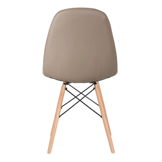 Produto Cadeira de jantar Charles Eames Eiffel Botonê Estofada - Nude