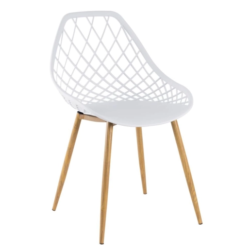 Produto Cadeira de jantar Clarice Cloe com design contemporâneo - Branco