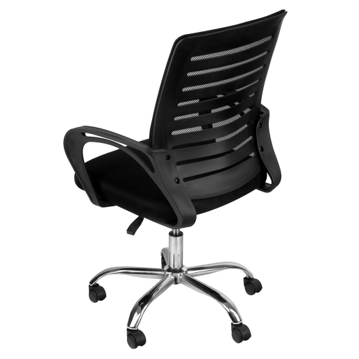 Produto Cadeira Viena para escritório com rodízios – Preto