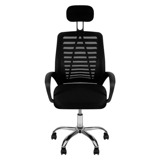 Cadeira Alta Viena para escritorio com rodizios - Preto Produto Cadeira Alta Viena para escritorio com rodizios - Preto