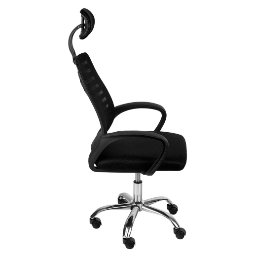 Cadeira Alta Viena para escritorio com rodizios - Preto Produto Cadeira Alta Viena para escritorio com rodizios - Preto