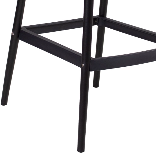 Produto Kit 6 Banquetas alta para bancada Master Allegra em Polipropileno 76 cm - Preto