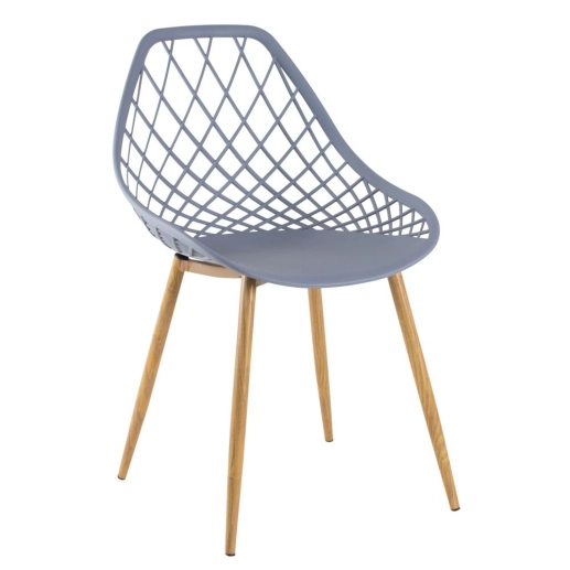 Kit 2 Cadeiras de jantar Clarice Cloe com design contemporâneo - Cinza Produto Kit 2 Cadeiras de jantar Clarice Cloe com design contemporâneo - Cinza