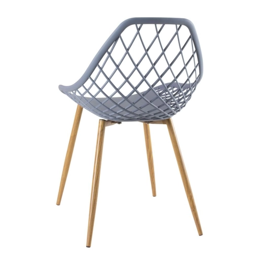 Kit 2 Cadeiras de jantar Clarice Cloe com design contemporâneo - Cinza Produto Kit 2 Cadeiras de jantar Clarice Cloe com design contemporâneo - Cinza