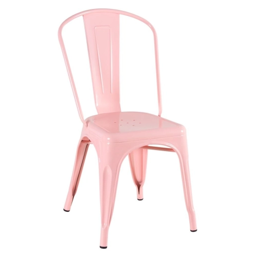 Kit 2 Cadeiras de jantar Iron Tolix com design industrial - Rosa Antigo Produto Kit 2 Cadeiras de jantar Iron Tolix com design industrial - Rosa Antigo