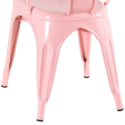 Kit 2 Cadeiras de jantar Iron Tolix com design industrial - Rosa Antigo Produto Kit 2 Cadeiras de jantar Iron Tolix com design industrial - Rosa Antigo
