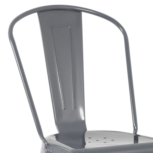 Produto Kit 4 Cadeiras de jantar Iron Tolix com design industrial - Cinza Escuro