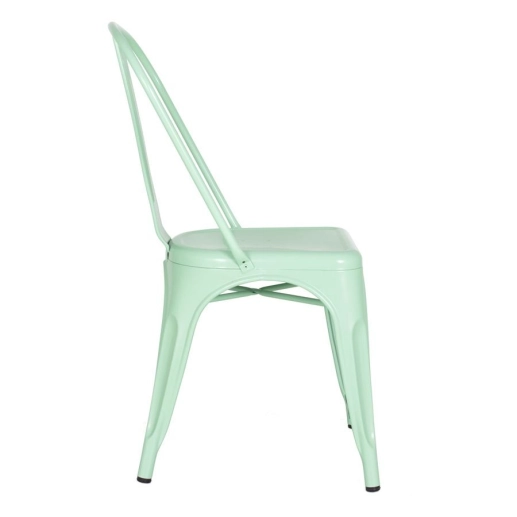 Produto Kit 4 Cadeiras de jantar Iron Tolix com design industrial - Verde Claro