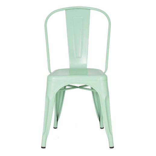 Produto Kit 4 Cadeiras de jantar Iron Tolix com design industrial - Verde Claro
