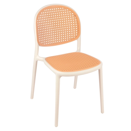 Produto Kit 4 Cadeiras de jantar Mumbai de telinha com design contemporâneo e assento anatômico – Branco