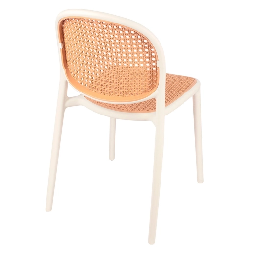 Produto Kit 4 Cadeiras de jantar Mumbai de telinha com design contemporâneo e assento anatômico – Branco