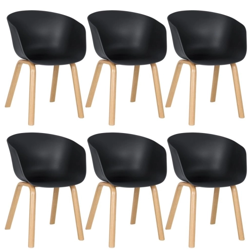 Produto Kit 6 Cadeiras Cassia - Preto