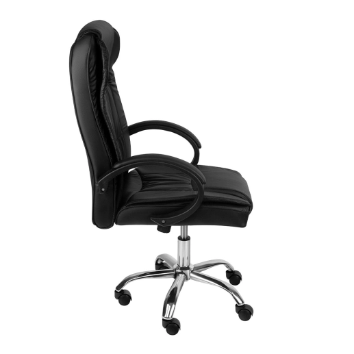 Kit 6 Cadeiras de Escritório Giratória Monaco Presidente - Preto Produto Kit 6 Cadeiras de Escritório Giratória Monaco Presidente - Preto