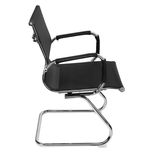 Kit 6 Cadeiras Tela para Escritório com Base Fixa - Preto Produto Kit 6 Cadeiras Tela para Escritório com Base Fixa - Preto