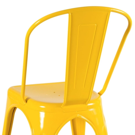 Produto Kit 6 Cadeiras de jantar Iron Tolix com design industrial - Amarelo