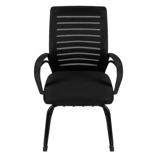 Produto Kit 6 Cadeiras Office Escritório Base Fixa Viena, Preto