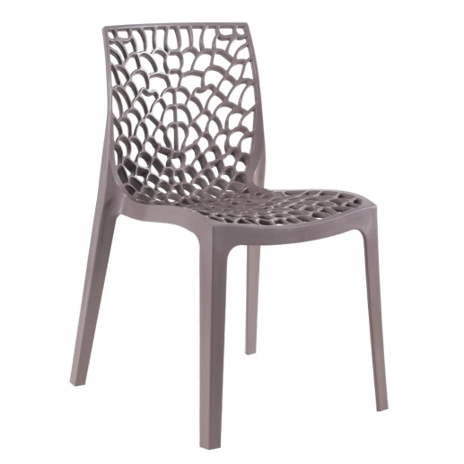 Produto Kit 8 Cadeiras de jantar Gruvyer com design contemporâneo e anatômico - Fendi