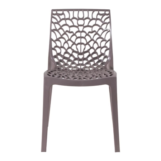 Produto Kit 8 Cadeiras de jantar Gruvyer com design contemporâneo e anatômico - Fendi