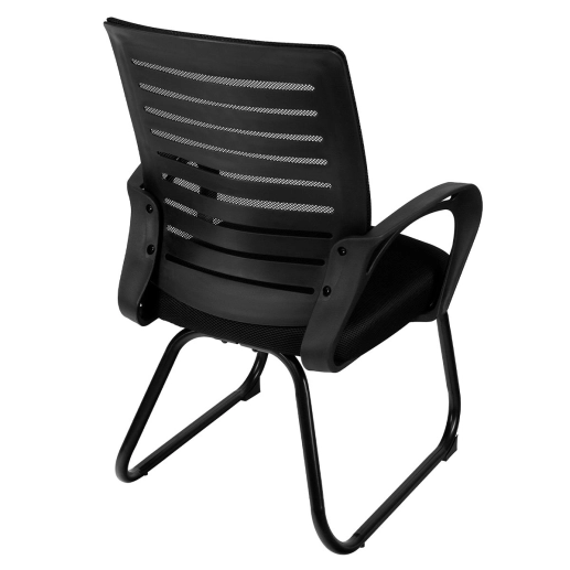 Produto Kit 8 Cadeiras Office Escritório Base Fixa Viena, Preto