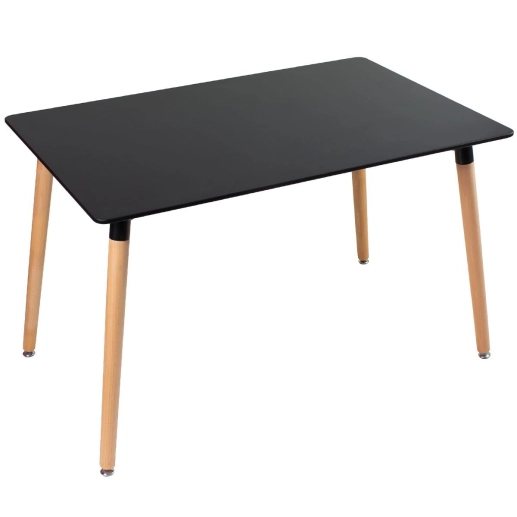 Produto Mesa de jantar retangular Eames 80 x 120 cm Preto