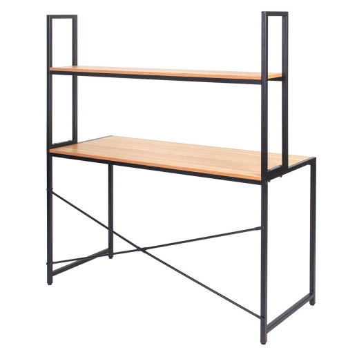 Mesa Escrivaninha de Escritório com Apoio Aéreo Talling - Preto Produto Mesa Escrivaninha de Escritório com Apoio Aéreo Talling - Preto