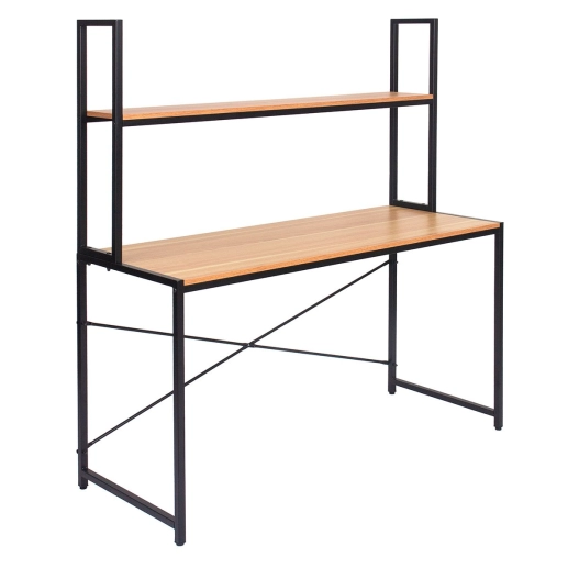 Mesa Escrivaninha de Escritório com Apoio Aéreo Talling - Preto Produto Mesa Escrivaninha de Escritório com Apoio Aéreo Talling - Preto