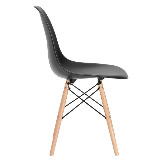 Produto Kit 1 cadeiras Charles Eames DAW com braços + 2 cadeiras Eiffel DSW - Preto