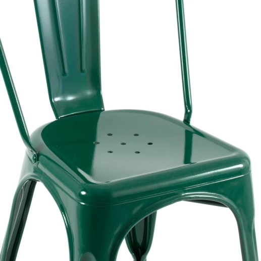 Produto Kit 10 Cadeiras de jantar Iron Tolix com design industrial – Verde Escuro
