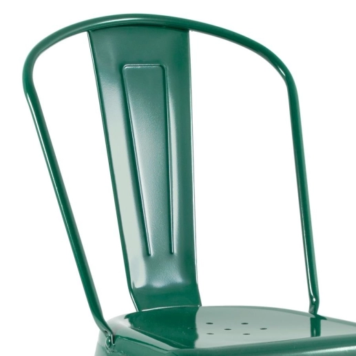 Produto Kit 10 Cadeiras de jantar Iron Tolix com design industrial – Verde Escuro