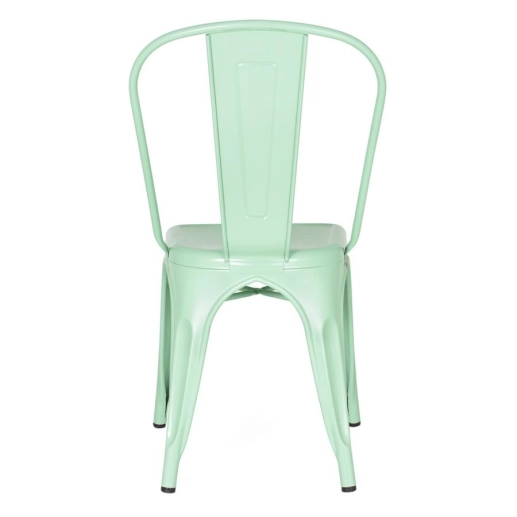 Kit 10 Cadeiras de jantar Iron Tolix com design industrial – Verde Claro Produto Kit 10 Cadeiras de jantar Iron Tolix com design industrial – Verde Claro