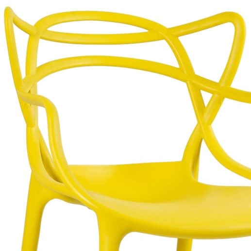 Produto Kit 10 Cadeiras de jantar Master Allegra Design Moderno em Polipropileno - Amarelo