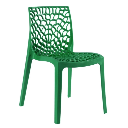 Kit 12 Cadeiras de jantar Gruvyer com design contemporâneo e anatômico - Verde Produto Kit 12 Cadeiras de jantar Gruvyer com design contemporâneo e anatômico - Verde