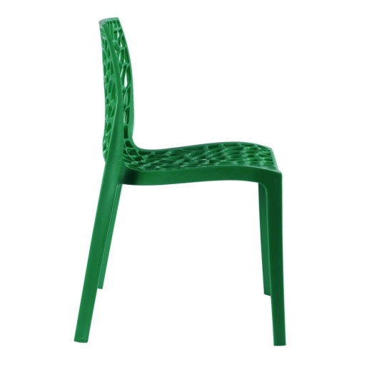 Kit 12 Cadeiras de jantar Gruvyer com design contemporâneo e anatômico - Verde Produto Kit 12 Cadeiras de jantar Gruvyer com design contemporâneo e anatômico - Verde