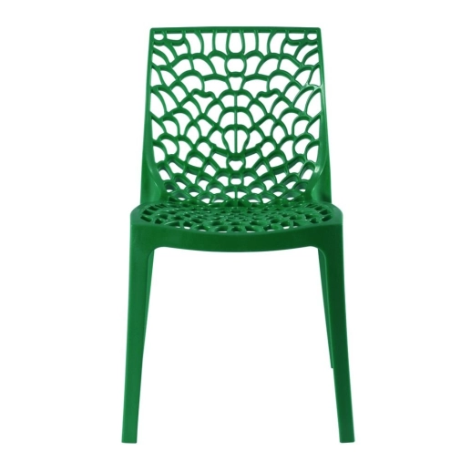 Kit 12 Cadeiras de jantar Gruvyer com design contemporâneo e anatômico - Verde Produto Kit 12 Cadeiras de jantar Gruvyer com design contemporâneo e anatômico - Verde