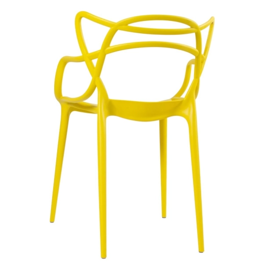 Produto Kit 12 Cadeiras de jantar Master Allegra Design Moderno em Polipropileno - Amarelo